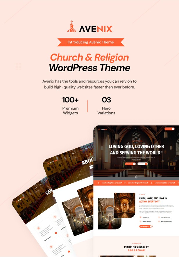 Avenix - Church WordPress Theme - 3