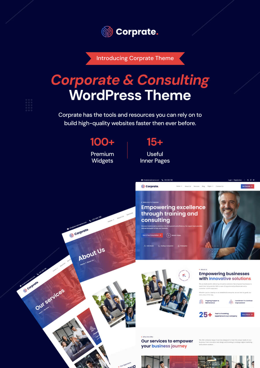 Corprate - Corporate & Consulting Business WordPress Theme - 3