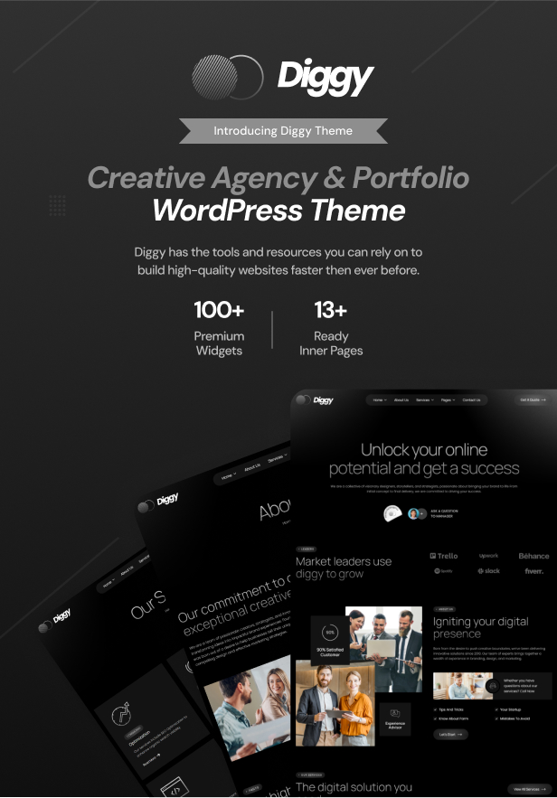 Diggy - Creative Agency & Portfolio WordPress Theme - 4