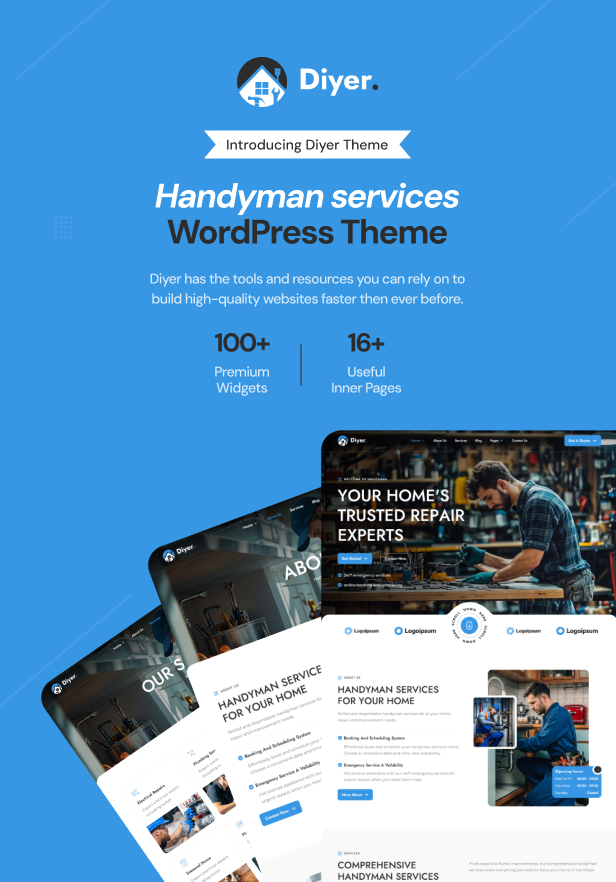 Diyer - Handyman and Repaire Service WordPress Theme - 4