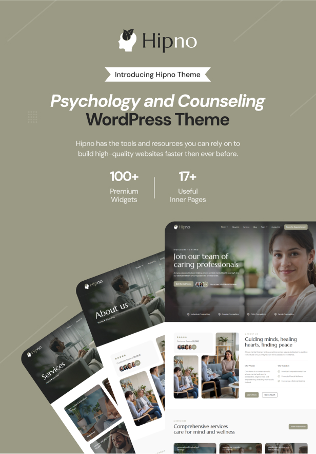 Hipno - Psychology and Counseling WordPress Theme - 3