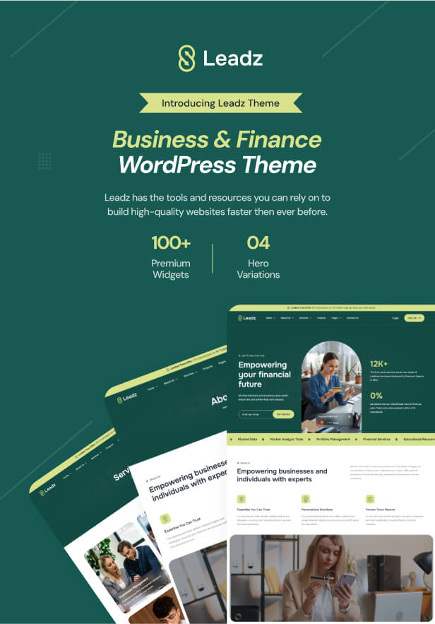 Leadz - Business & Finance WordPress Theme - 4