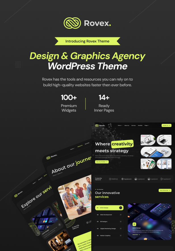 Rovex - Design Agency WordPress Theme - 3