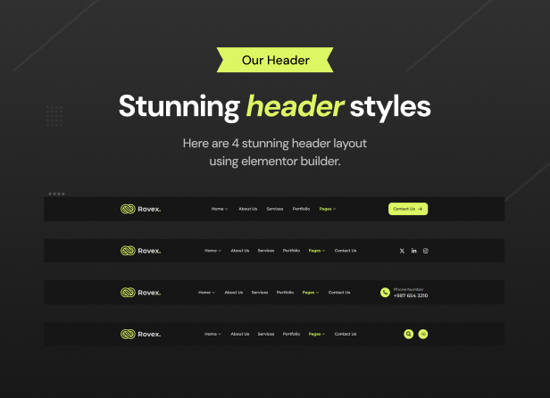 Rovex - Design Agency WordPress Theme - 7