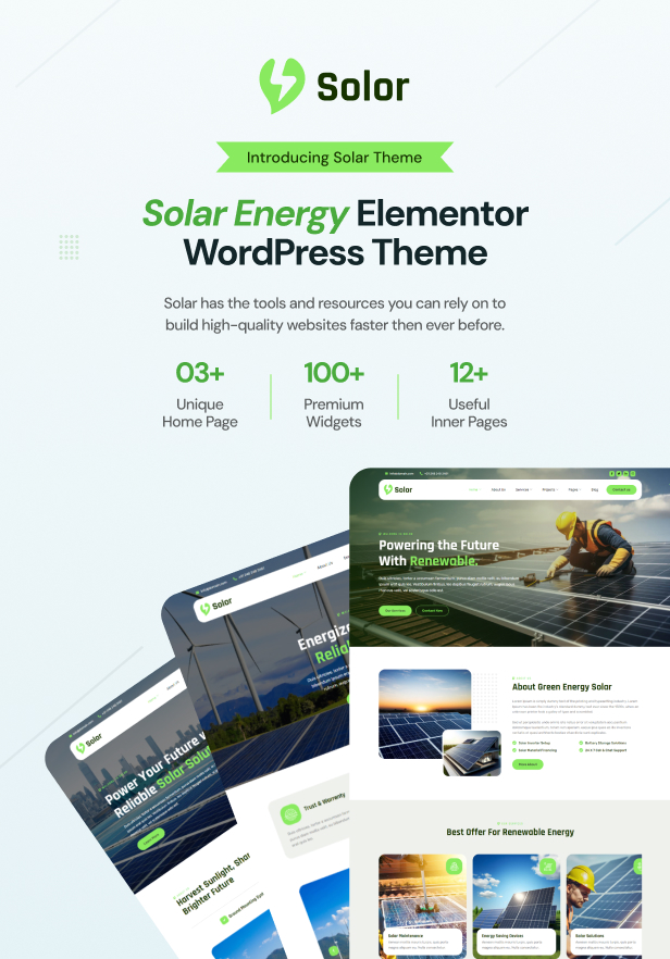 Solor - Solar Energy WordPress Theme - 3