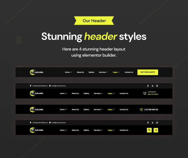 Aziland - Car Repair WordPress Themes - 7