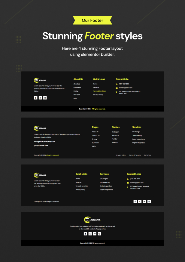 Aziland - Car Repair WordPress Themes - 8